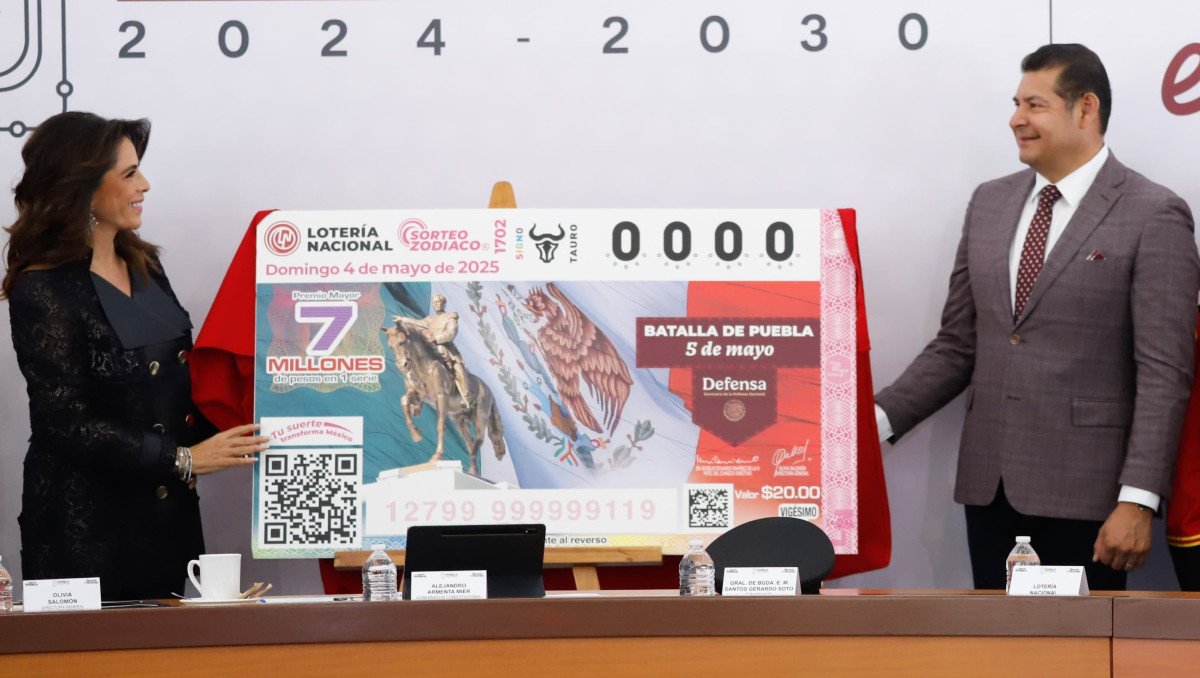 Lotería Nacional dedica sorteo al aniversario de la Batalla de Puebla