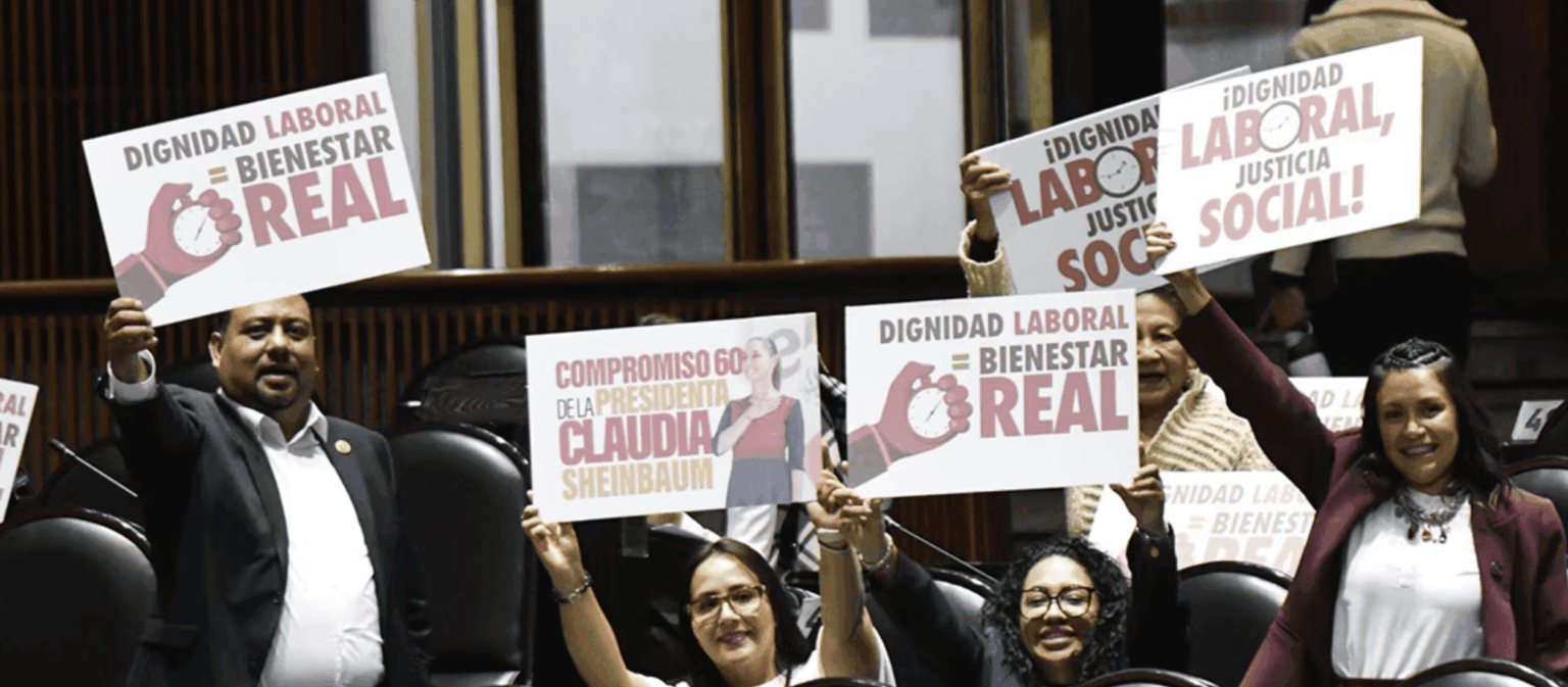 México aprueba reducción gradual de jornada laboral a 40 horas