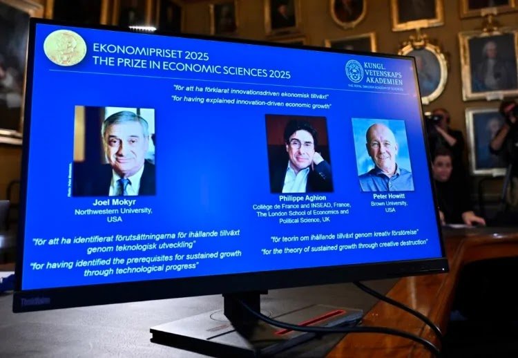 Nobel de Economía 2025 premia estudios sobre innovación y crecimiento